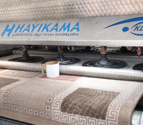 Yıkama makinesinden geçen halı