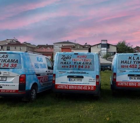 Klas Halı Yıkama servis araçları